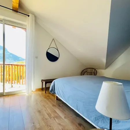 Large Chalet With Terrace And View In
